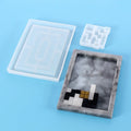 B-5560 Handmade Tetri Crystal Glue Silicone Mold Mirror Jigsaw Puzzle Originality Wisdom Game Making Tools Gypsum