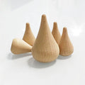 Blank Wood Toy Desk Display Teardrop Beech Wood Teardrop 1.5" Dia