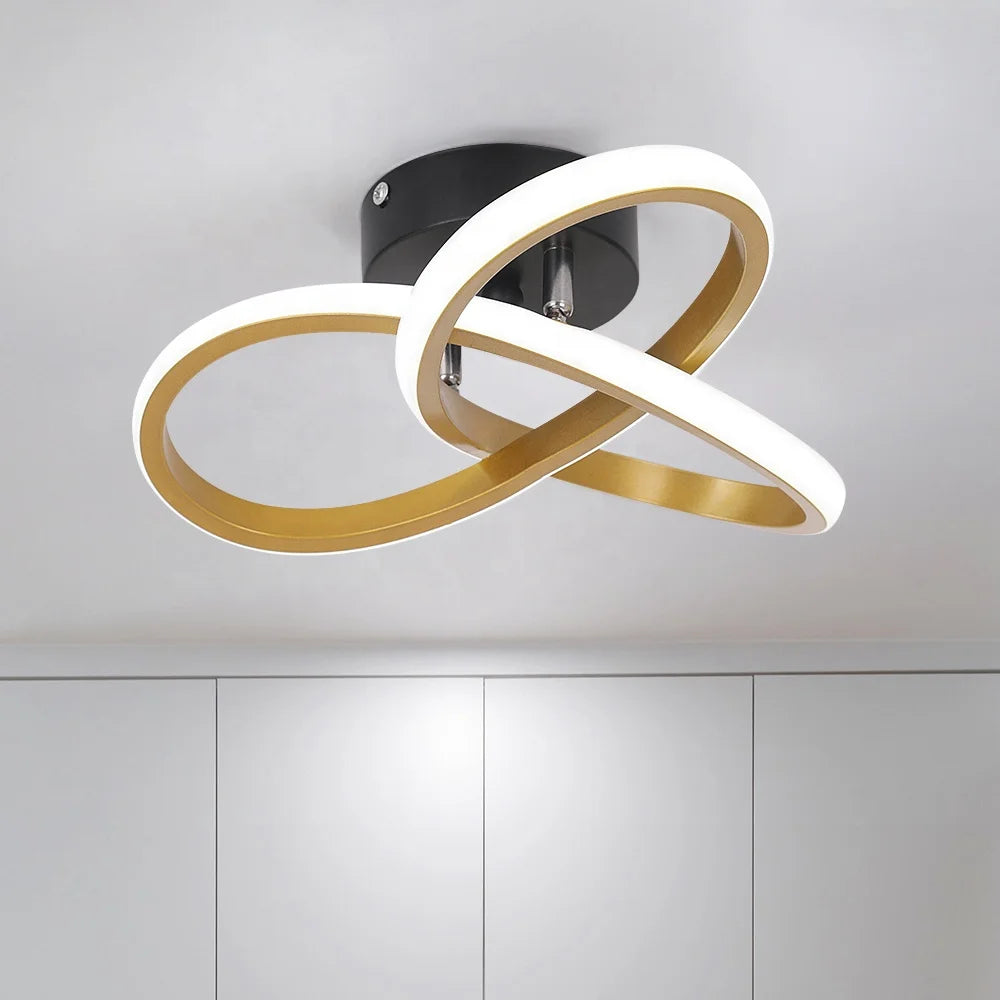 Hotel Bedroom Decorative Acrylic 22W Nordic Flush Mount Led Ceiling Home Lighting for Bedroom