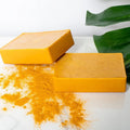 Europe America Handmade Cold Soap Lemon Ginger Infused Antiseptic Bath Laundry Soap with Turmeric Kojic Acid Glycerine Based