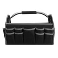 16 Inch Electrician Tool Bag  Open Top Tool Bags with 26 Pockets Can Hold Many Tools Steel Handle and Removable Shoulder Strap