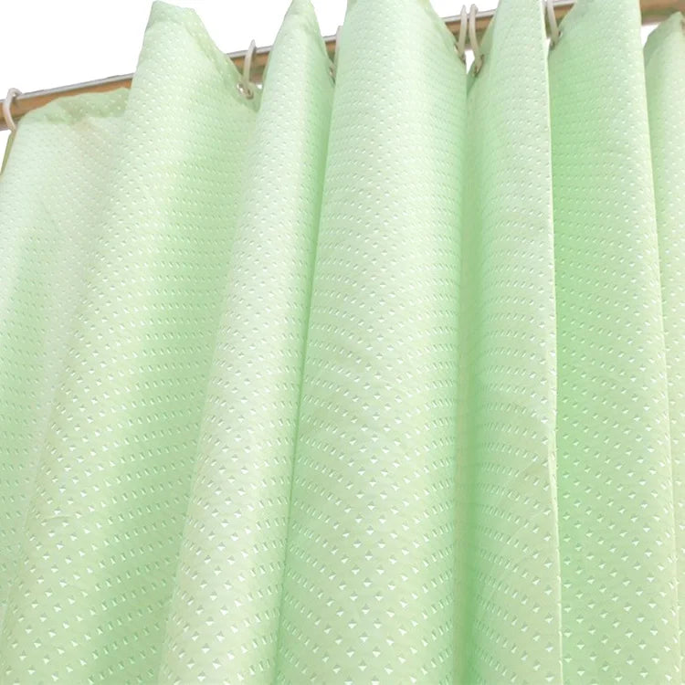 Popular Wholesale Textiles Diamonds Pattern Eco Friendly Material Fabric Shower Bath Curtains for Hotel SPA Bathroom