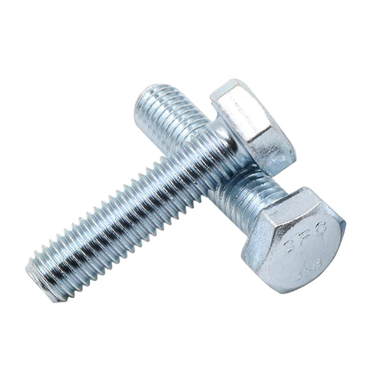 DIN931 DIN933 M5 M6 M8 M10 M12 M14 M16 M20 Galvanized Zinc Plated High Strength Full Thread Steel Hex Bolt