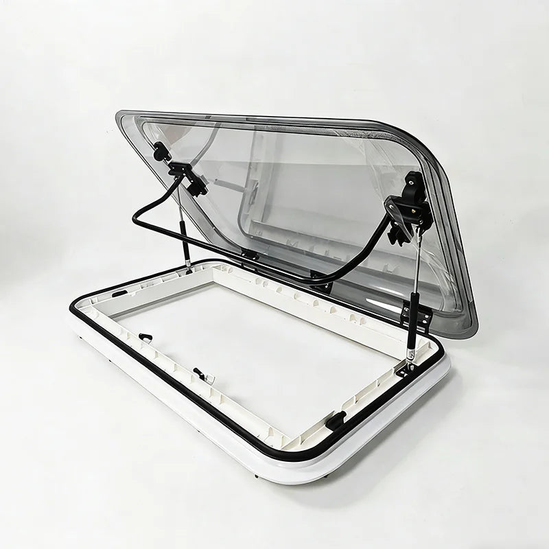 Bulk Order Patented RV Skylight 25-60mm Wall Thickness Waterproof Sunroof with Flynet 960*650mm