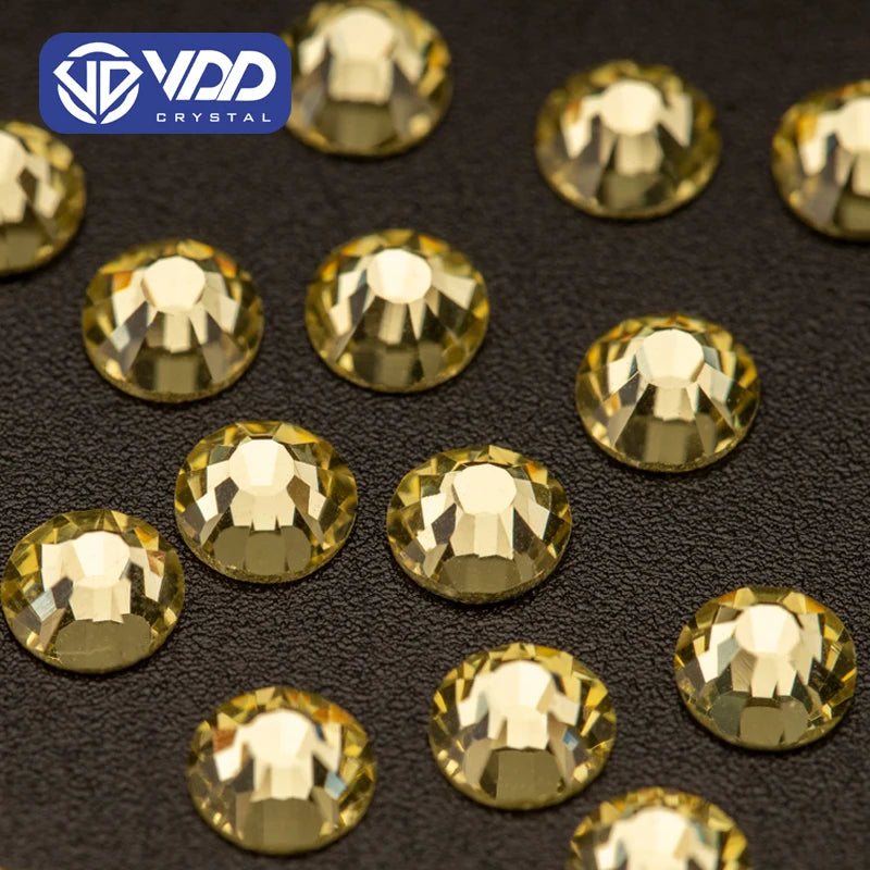 VDD 004 Jonquil SS3-SS30 High Quality Glass Rhinestone Crystal Silver Back Strass Flatback Stones Nail Art DIY Crafts Decoration