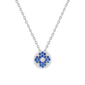 Fancy 925 Sterling Silver Necklace for Ladies Fashion Design Shape Pendant Rose Gold Plating Featuring Diamond Zircon Stones