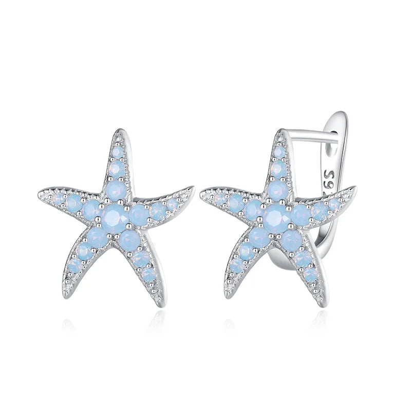 Hot Sale Cute Fashion 925 Sterling Silver Zircon Stud Earrings Animal Star Cat Bird Flower Cute S925 Earrings for Women Jewelry