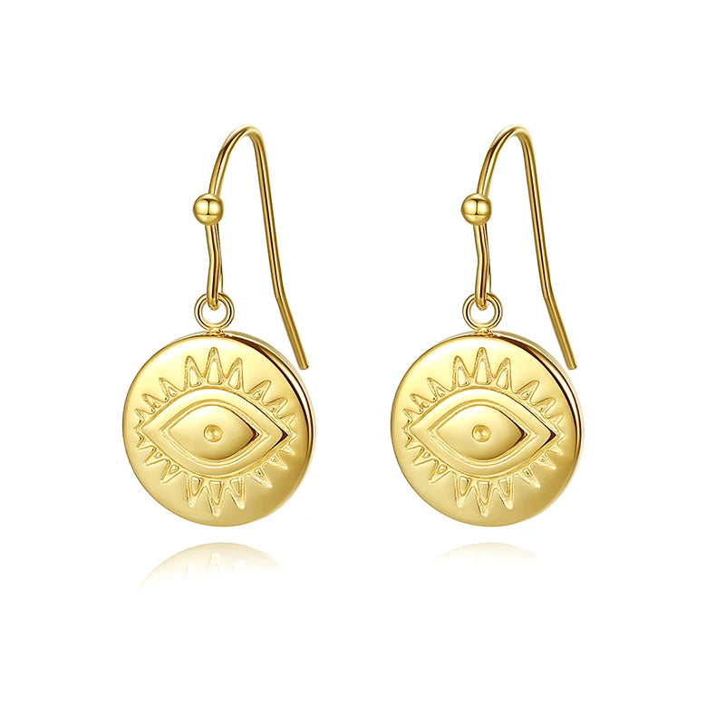 OEM Custom 3.6g Dainty Amulet Earring Tarnish Free Vacuum Plated Daily Wear Protection Jewelry