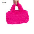 Custom Exquisite Cosmetic Shoulder Bag Teddy Velvet Waterproof Makeup Storage Tote Bag