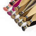 Itip Human Hair Extensions 1b 100g I-tip 100% Remy Hair Raw Virgin Russian Straight Double Drawn Brazilian I Tip Hair Extensions