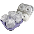Manjia New Flexible Silicone 3D Rose Heart Ice Cube Tray With Lid and Built-in Funnel Easy Release Ice Cube Molds
