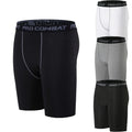 Compression Pants Men Leggings Shorts Fitness Quick Drying Tight Elastic Running Trousers Silk Breathable Men Training Pants