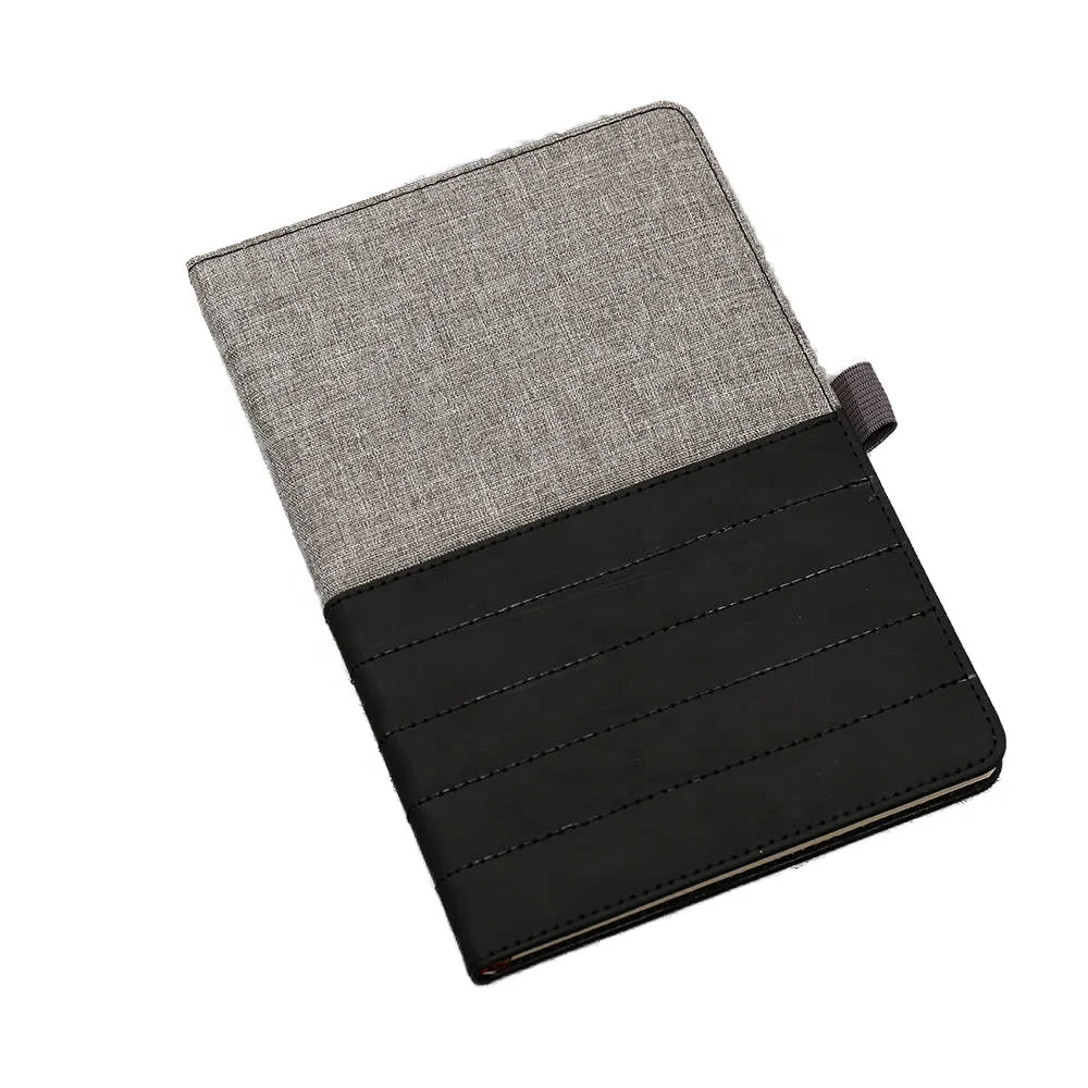 Bound Cover Journal Notebook with Pen Loop and Elastic Fastener/band 2025 New Arrival Free Sample Custom A5 Hardcover Linen