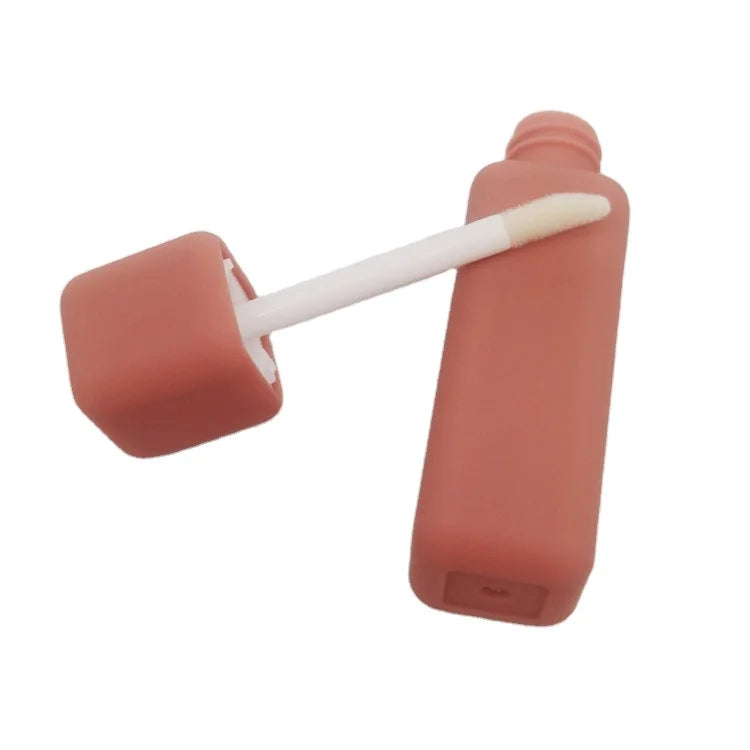 5ml Empty Frosted Lip Oil Gloss Container Lipstick Tube / square Shape  Lip Balm Cosmetic Packaging Containers