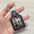 Factory Wholesale Custom Logo Real Leather Metal Keychains Promotional Business Gifts with llaveros Para Sublimar