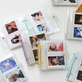 Clear PVC Photo Album with 2 Rings 3\" 4\" 5\" 6\" Binder Color Cover Notebook for Picture Storage Durable and Stylish