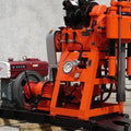 100m Water Well Rotary Drilling Rig Borehole Rock Sampling Machine with Gearbox Motor Engine Core Components