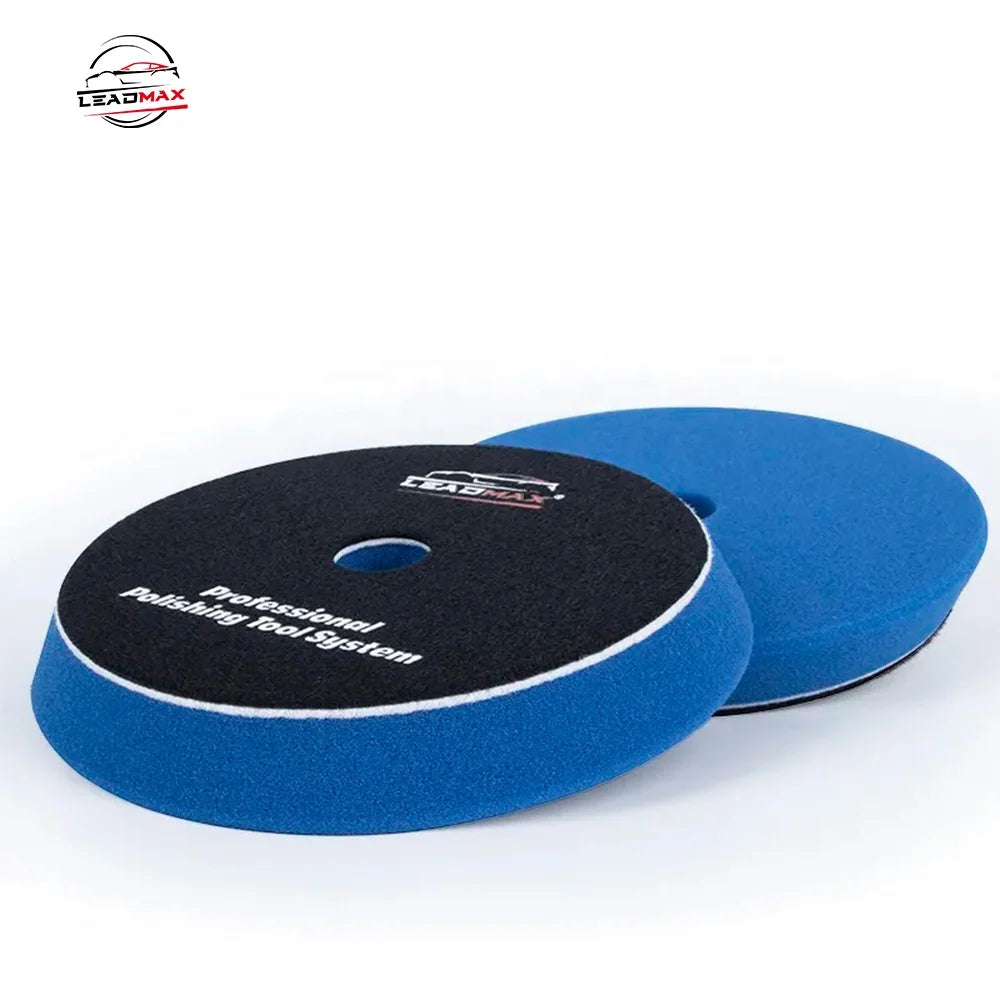 LEADMAX Direct Factory DA Polisher Hot Selling Strong Dual-Layer Car Detailing Foam Buffing Pads Flat Surface OEM Customizable