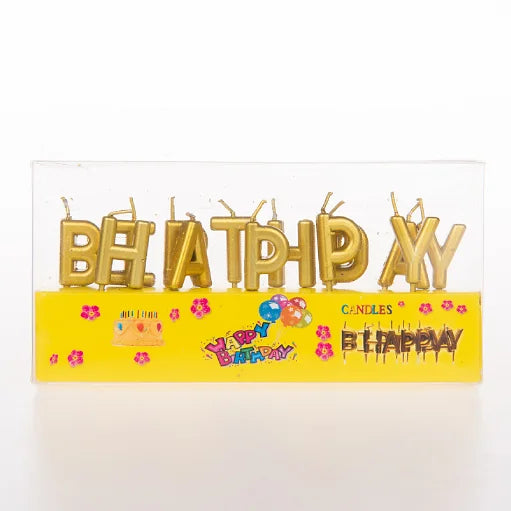 Wholesale Letter Colorful Happy Birthday Candle Cake Candles for Decoration