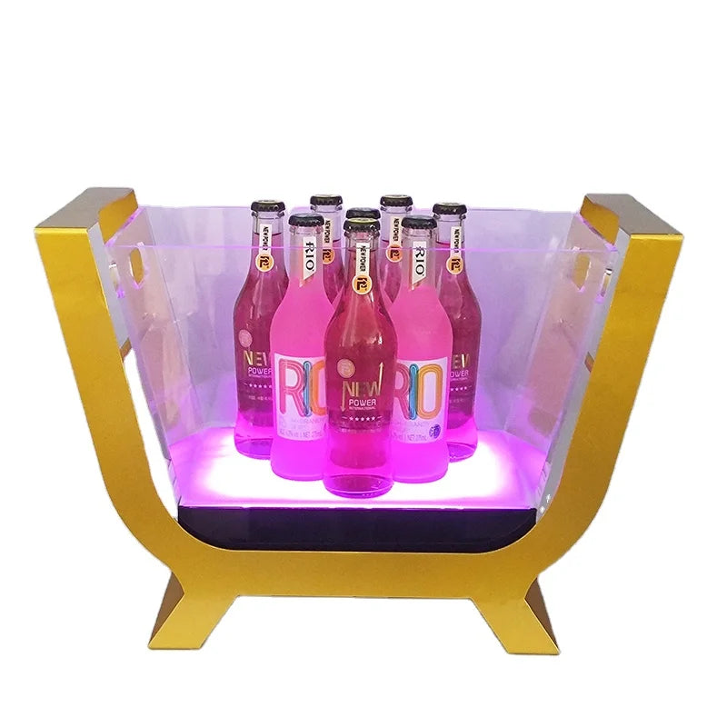 Bar Party Beer Led Ice Bucket Champagne Bucket Diamond LED Luminous Ice Bucket