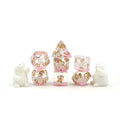 2026 Newest Custom logo 7pcs Dice Set 10 Sided DND clear Resin Polar Bears Polyhedral Dice