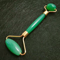 2026 100% natural jade face roller with green aventurine roller gift box