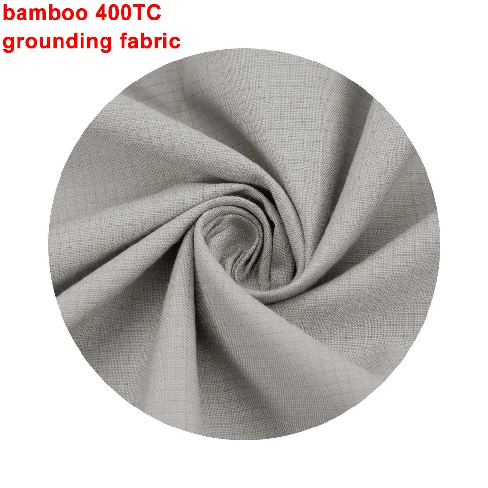 Organic Bamboo Grounding Sheets Real 400TC Silver Fiber Conductive Earthing Sheets Fabric