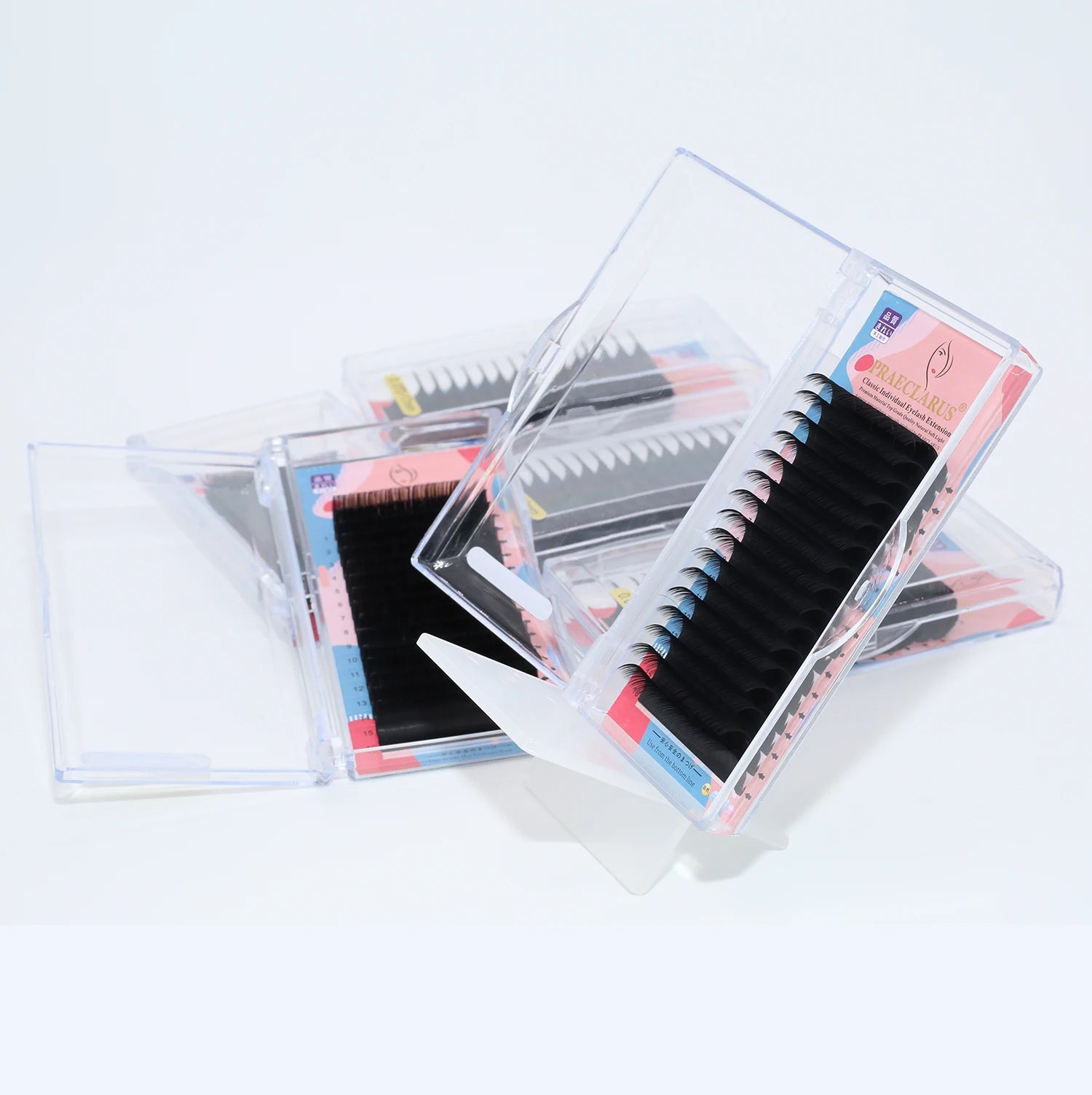 Wholesale Individual Mink Eyelash Extensions Handmade Natural Black Long Lashes