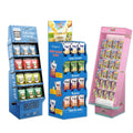 Custom Chips Retail Tiered Cardboard Eco-friendly Recyclable Promotion Floor Display Standing Display Racks for Potato Chips