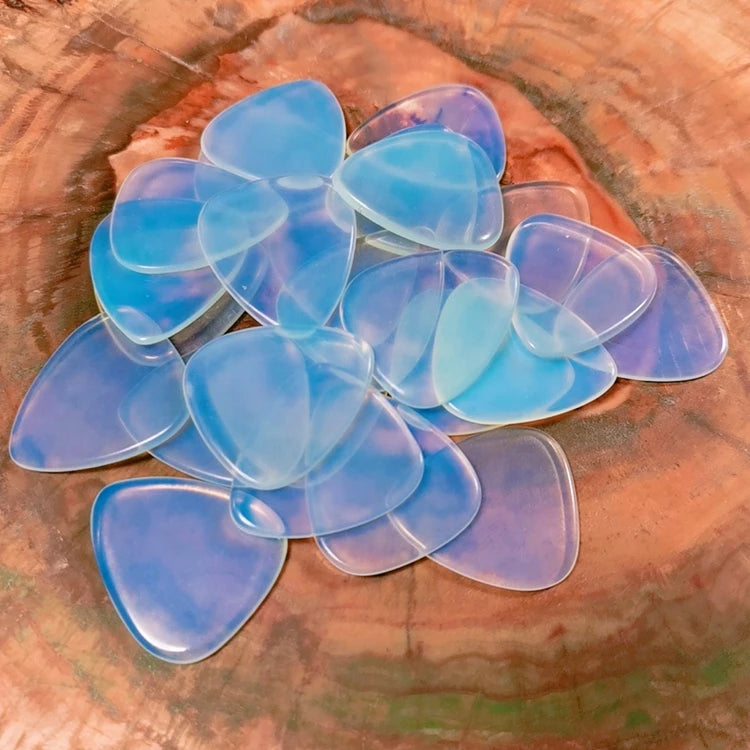 2025 Wholesale Opalite Guitar Picks Crystal Guitar Picks Making