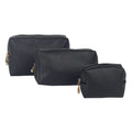 Multi Sizes Vegan Leather Makeup Washing Case PVC Travel Toiletry Zipper Bags with Polyester Liner