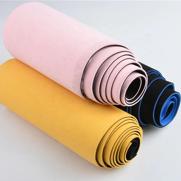 Nonwoven Microfiber Artificial Leather Two-Color Suede Synthetic Leather Designer Leather Fabric for Shoes