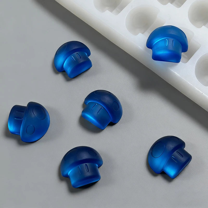 300 Cavity Mushroom Silicone Gummy Mold for Chocolate Candy Jello Soap Candle DIY Crafts