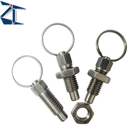 ZPBUL S45C Stainless Steel Pull Ring Type Knob Indexing Plunger Industrial Hardware for Automation Equipment