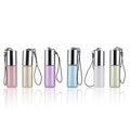 Pearl Color Essential Oils Perfume Sample Packaging Roller Bottle with Steel Roller Gold Silver Lid with Sling Hanger