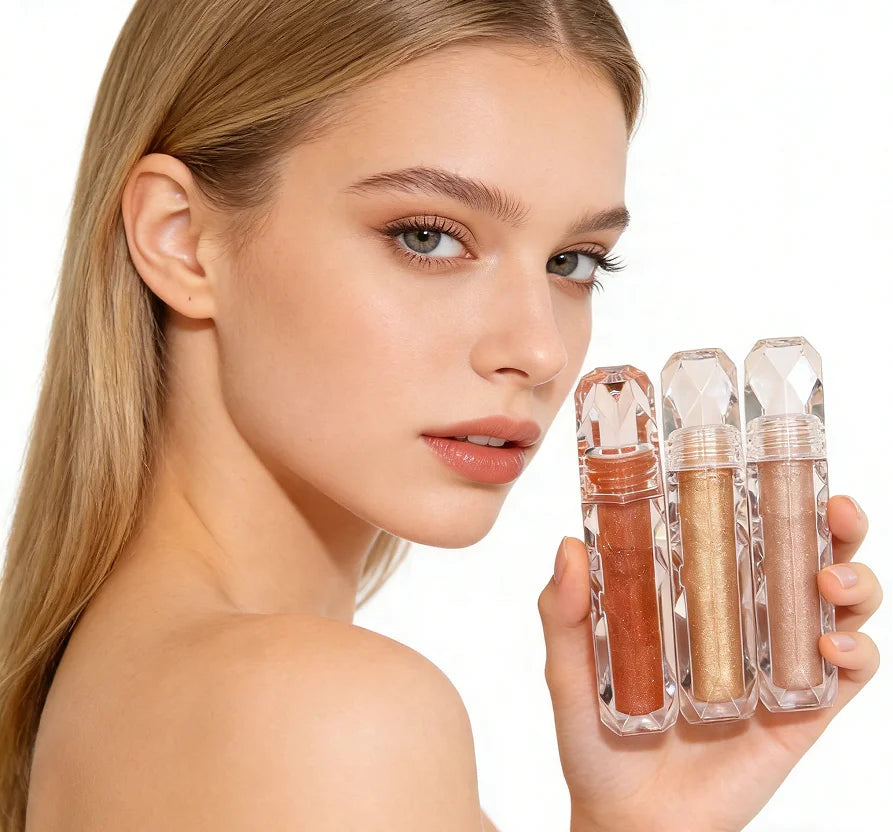 Hot Sale Liquid Glitter Eyeshadow Set Metallic Luminous Finish Private Label OEM Service for Makeup Line