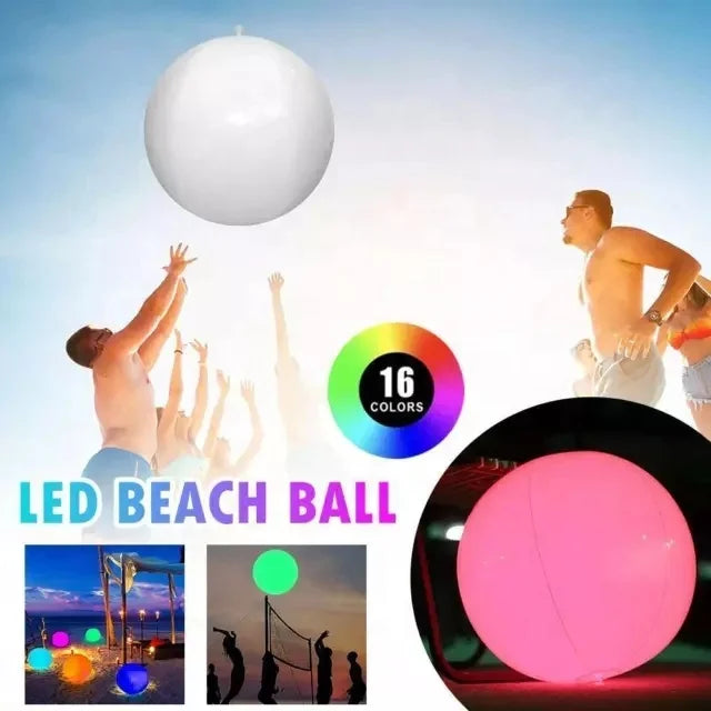 Advertising 40Cm 16 Colors RGB Dia Remote Control Inflatable Led Light Ball