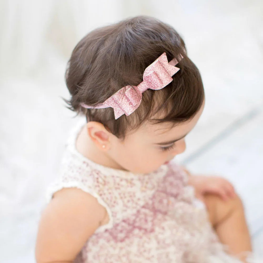 12 Colour Grosgrain Ribbon Hair Bows Headbands for Baby Girls Infants Toddlers Kids Teens