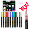 Acrylic Paint Markers 0.7mm Extra Fine Point Acrylic Paint Pens Permanent Water Based Paint Art Marker