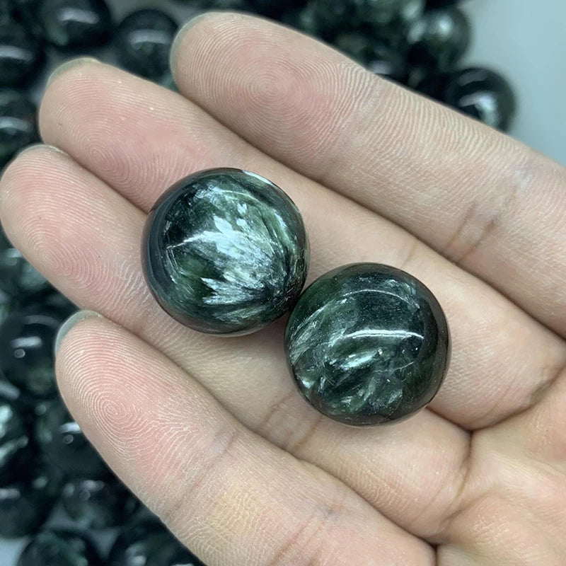 Wholesale Natural Crystal Small Clinochlore Ball Seraphinite Sphere for Home Decoration
