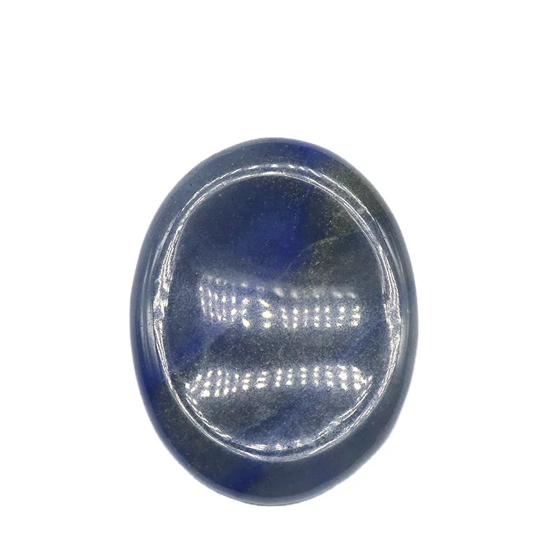 DIY Wholesale Natural Crystals Healing Stone Blue Aventurine Worry Stone for Loose Pressure