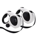 Pet Automatic Telescopic Leash With Led Light Walking Dog Leash Reflective Tractor