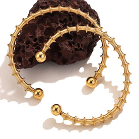 Wholesale Retro Plated 18k Stainless Steel Bohemian Personalized Bracelets Spring Bracelets Bijoux En Acier Inoxydable