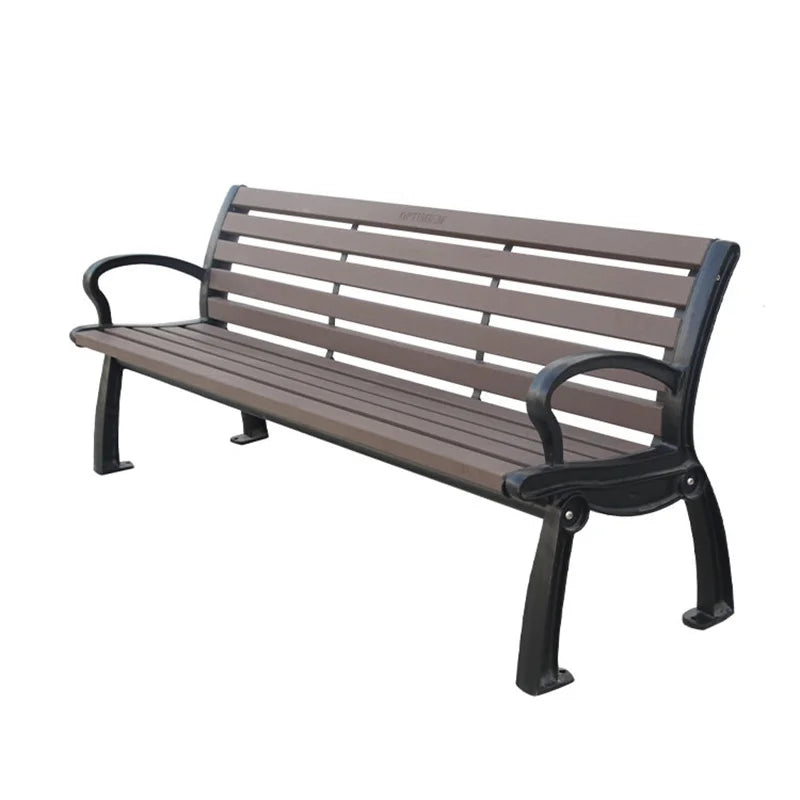 Outdoor Furniture Commercial Long Wooden Bench Public Park Antiseptic Wood Bench Seating Outside Garden Patio Seat Bench