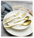 High Quality 304 Stainless Steel Wedding Cutlery Set Luxury Silverware Flatware