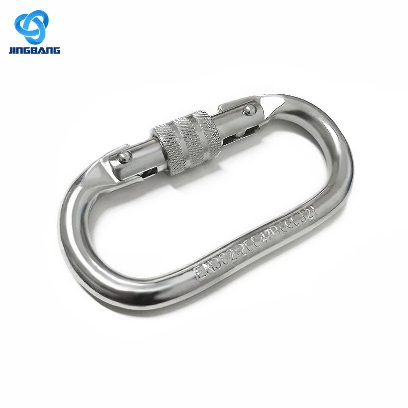 High Strength and Durability Electrolytically Treated Industrial Hook 25Kn 30Kn Multifunction Metal Climbing Snap Hook Carabiner