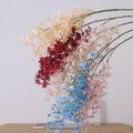 Real Touch Blue Artificial Orchid Flower Bouquet Silk Oncidium for Home Decor 2022 Sitting Room Still Life Decoration New Design