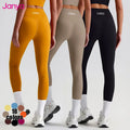 Janya Women's Sexy Skin-High Quality Solid Leggings High Quality Ladies Shape Wear Yoga Leggings Four-Way Stretch Breathable MegaBDM