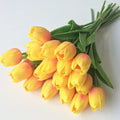 Z191 Wholesale Artificial Black Yellow Silicon Tulip Bouquet Plastic Tulip Flower Lights