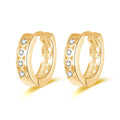 POLIVA 2025 Vintage Gold 925 Sterling Silver Hoop Earrings Cubic Zirconia with CZ Zircon Plating 30 Pairs for Women for Wedding